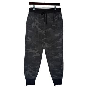 Athletic Joggers Womens Blk Camo M Pants Activewear Casual Streetwear Cabincore